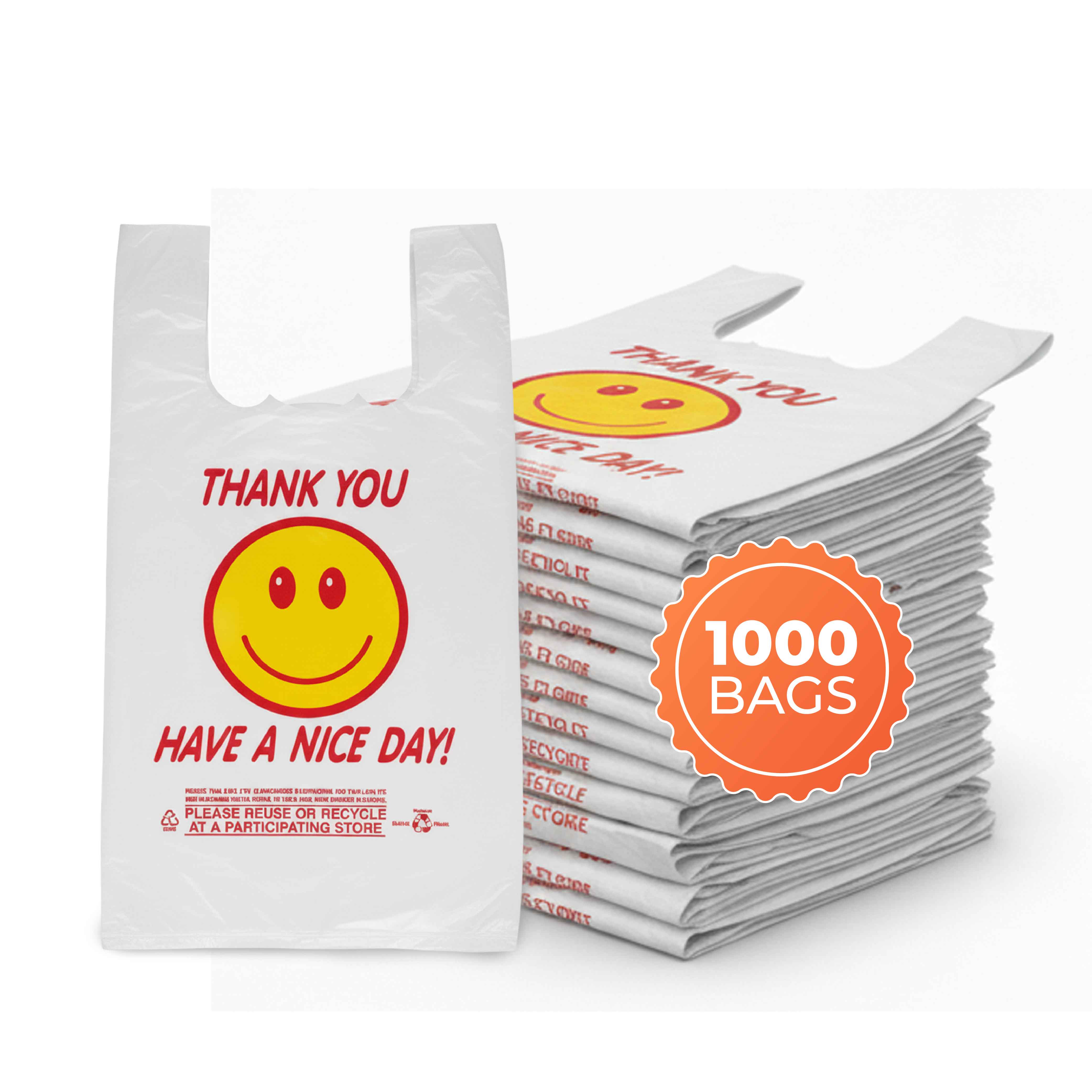 White Thank you smiley face